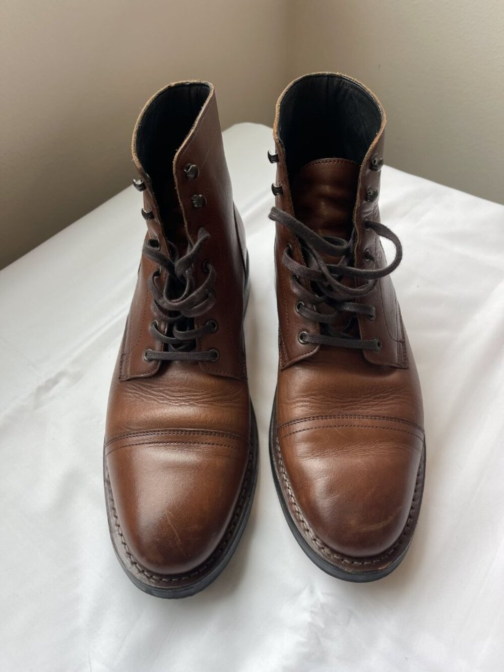 Thursday Boot Co Captain Brandy Leather Cap Toe Boot Men's 11 Goodyear Welt